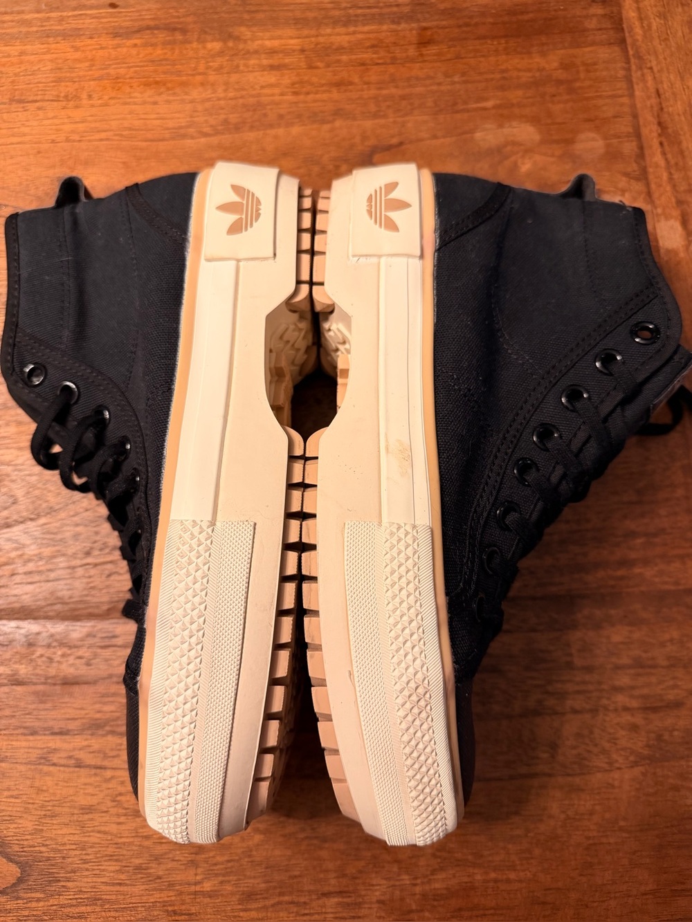 Adidas Women’s ‎Nizza Trek Black Magic Beige Trek Athletic Shoe Sneaker - Picture 12 of 16